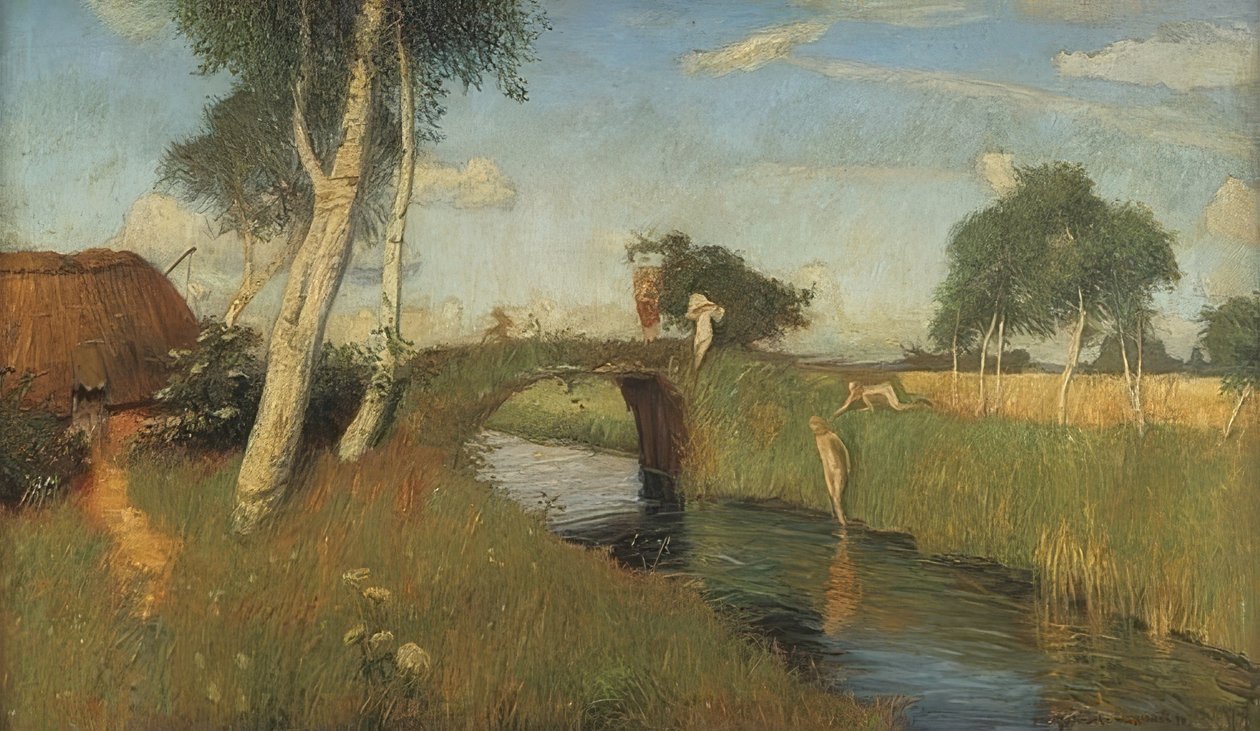 Estate sul canale di palude da Otto Modersohn