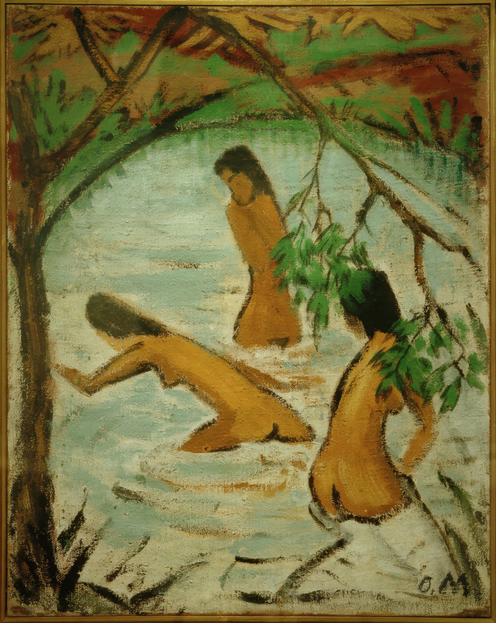 Tre bagnanti nell