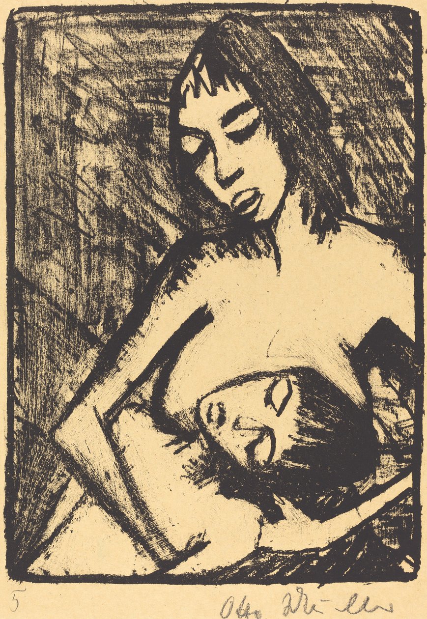 Madre e figlio da Otto Müller