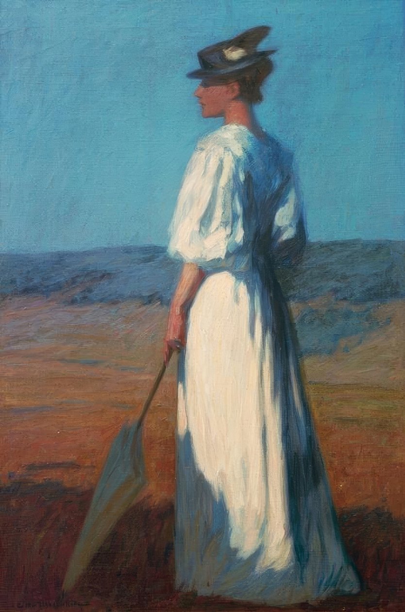 Donna in bianco da Otto Ubbelohde