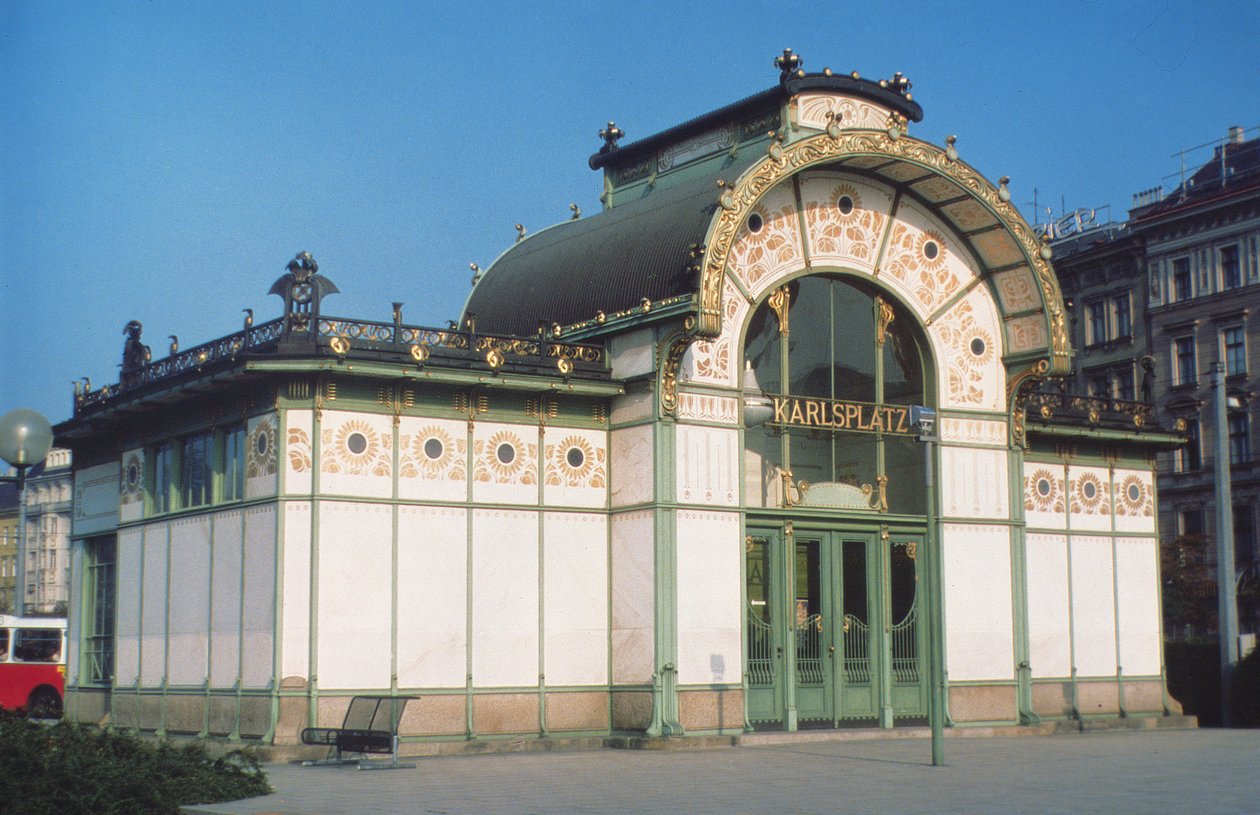 Karlsplatz Stadtbahn, progettata da Otto Wagner (1841-1918) da Otto Wagner