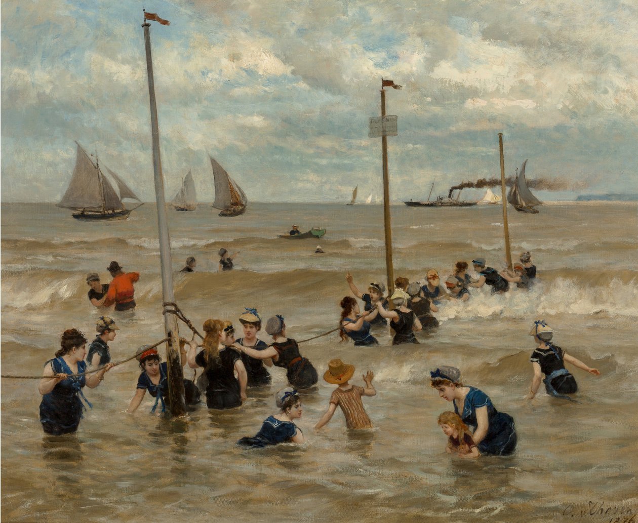Bagno al mare, 1876 da Otto von Thoren