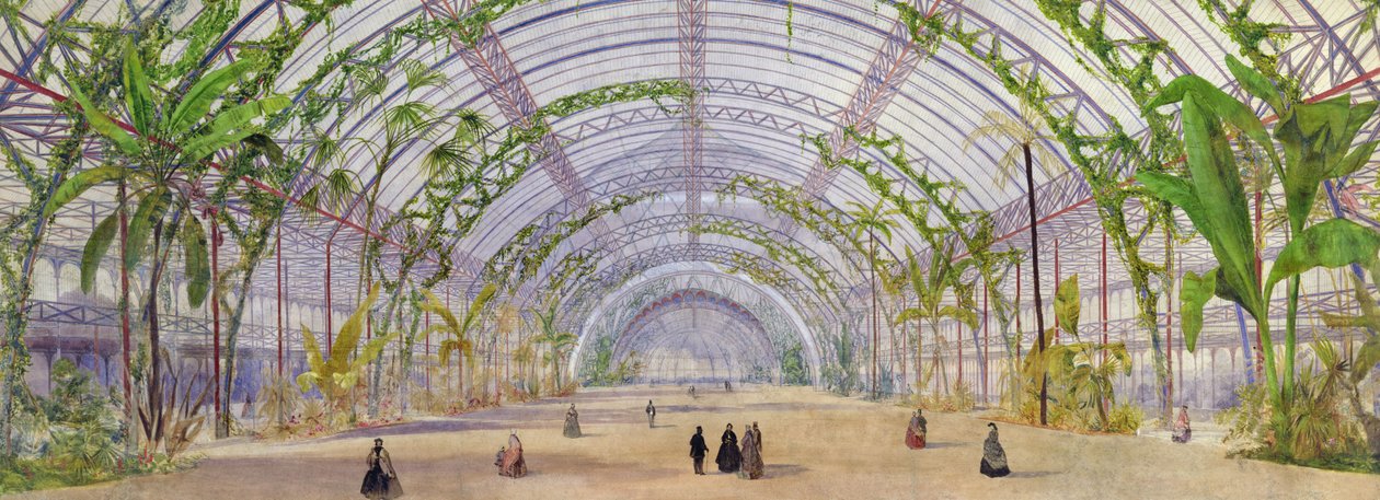 Progetto di interni per un palazzo di cristallo nel Parc de Saint-Cloud, c.1860-62 da Owen Jones