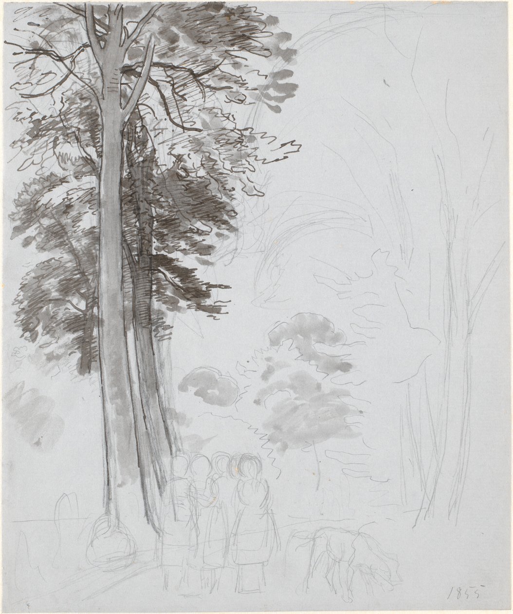 Studio per "Bosco di faggi a maggio" da P.C. Skovgaard
