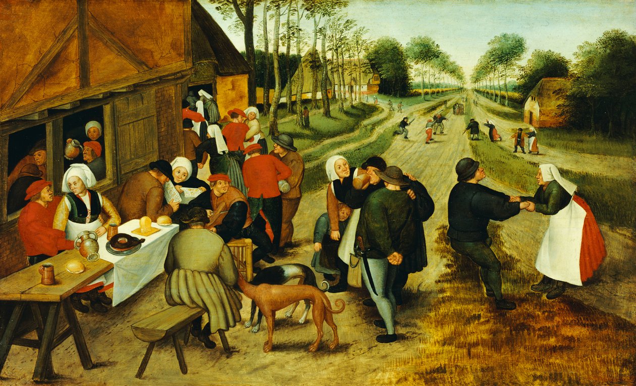 Contadini in una locanda lungo la strada da P. the Younger Brueghel