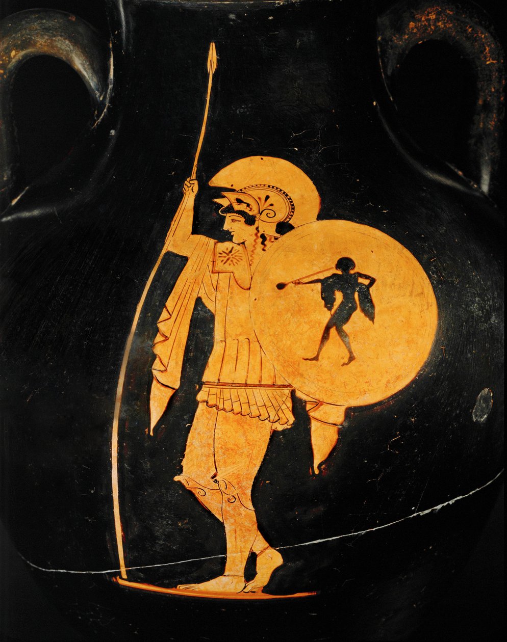 Guerriero in armi e armatura ... (terracotta) da Painter Flying Angel