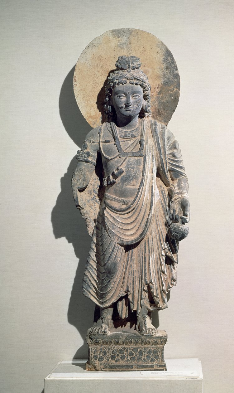 Bodhisattva Maitreya in piedi, III secolo da Pakistani School