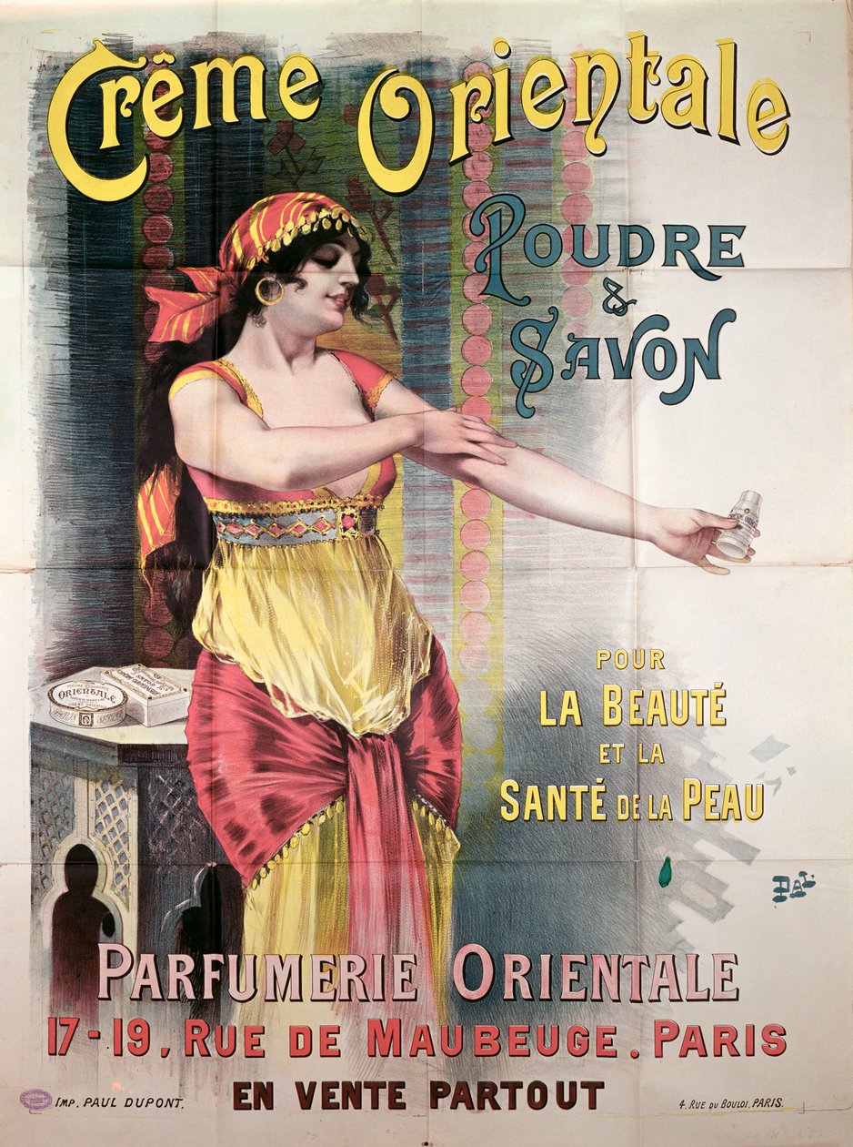 Poster pubblicitario per polvere e sapone 