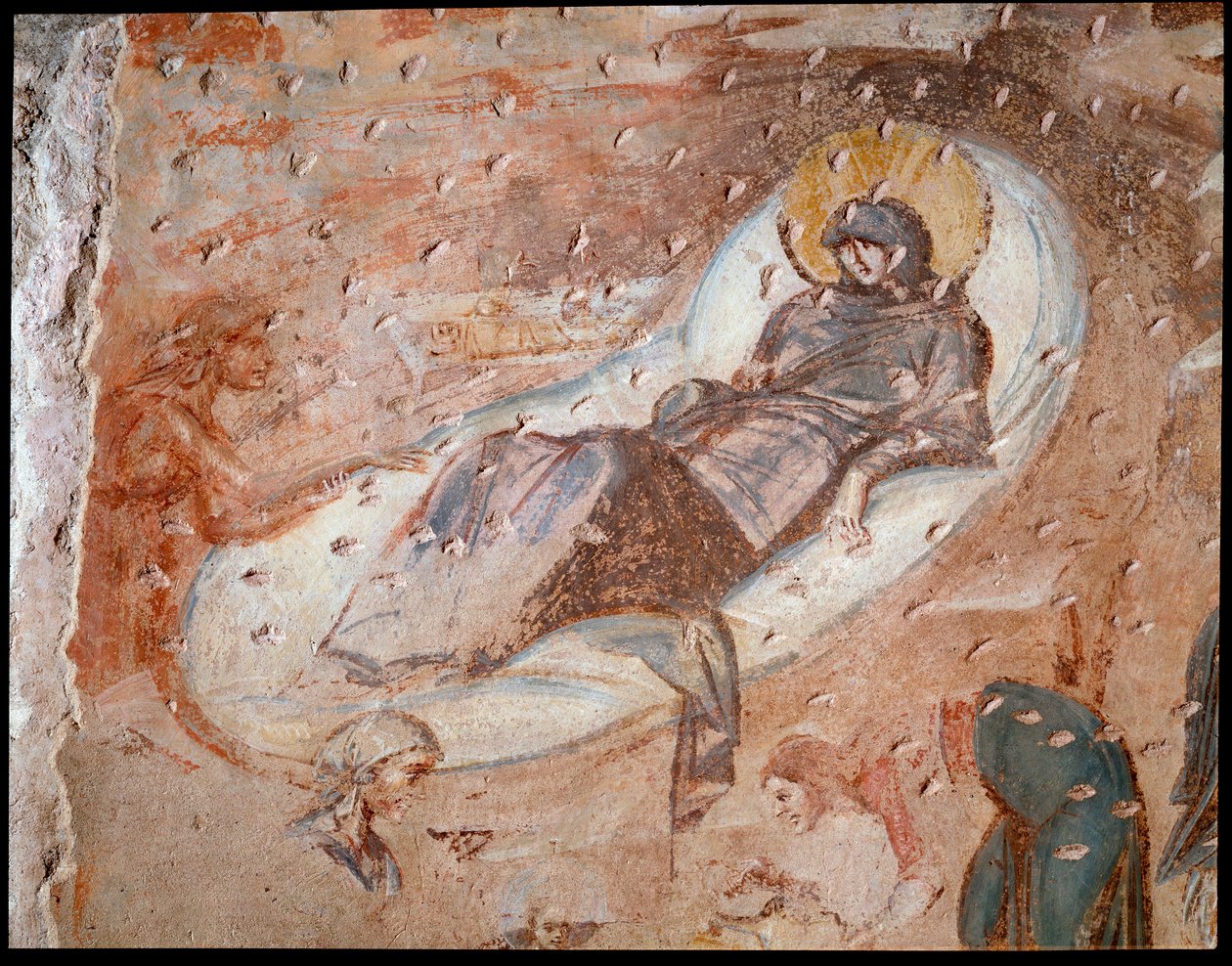 La natività. Affresco dell