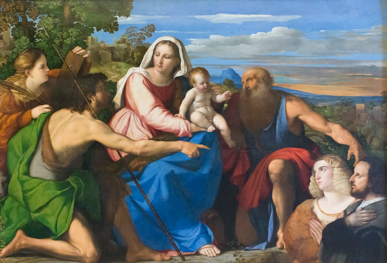 Sacra conversazione con donatori da Palma Il Giovane (1548 1628)