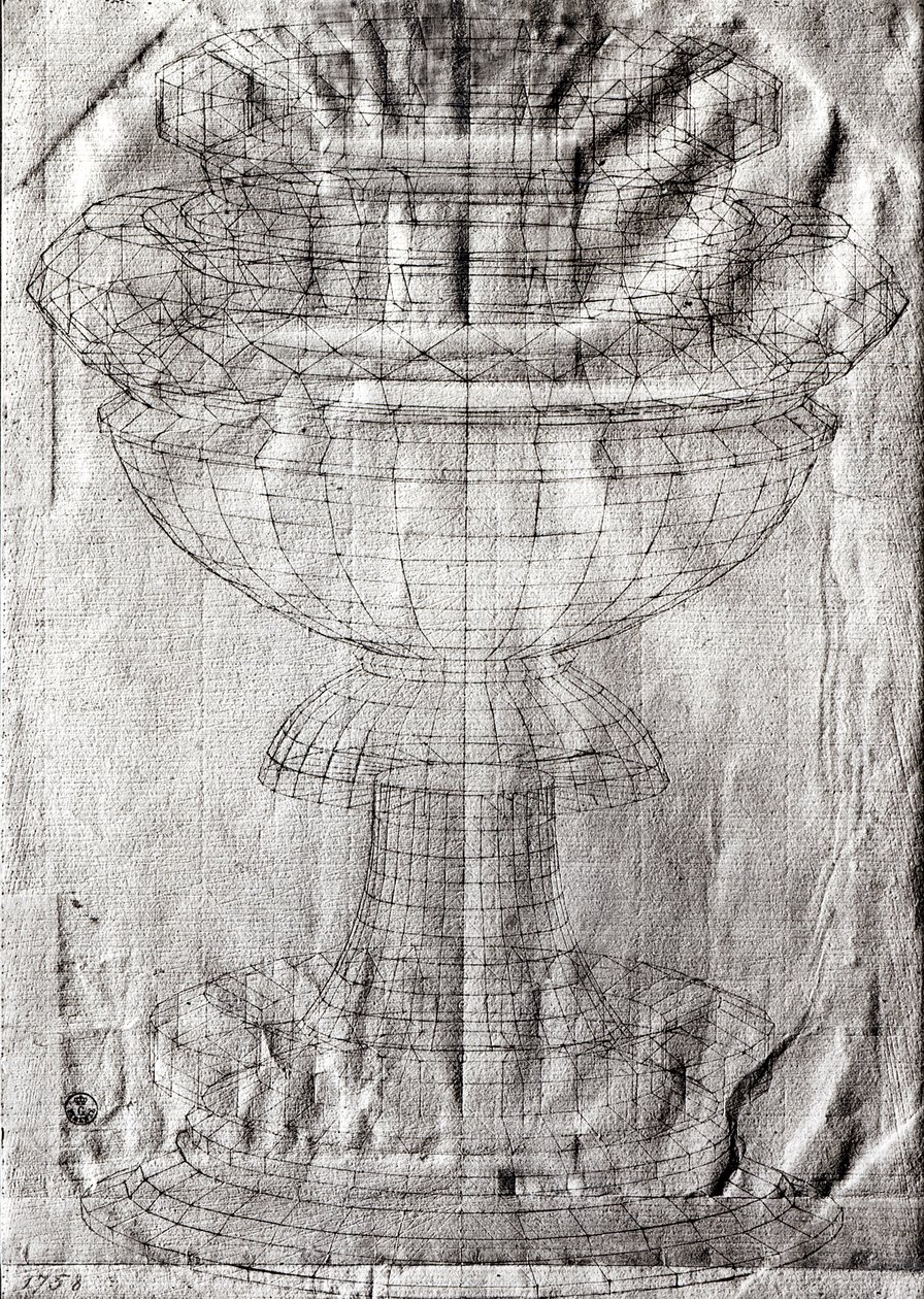 Studio prospettico di un calice, 1430-40 da Paolo Uccello