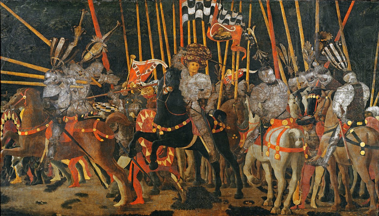 La battaglia di San Romano nel 1432, c.1456 da Paolo Uccello