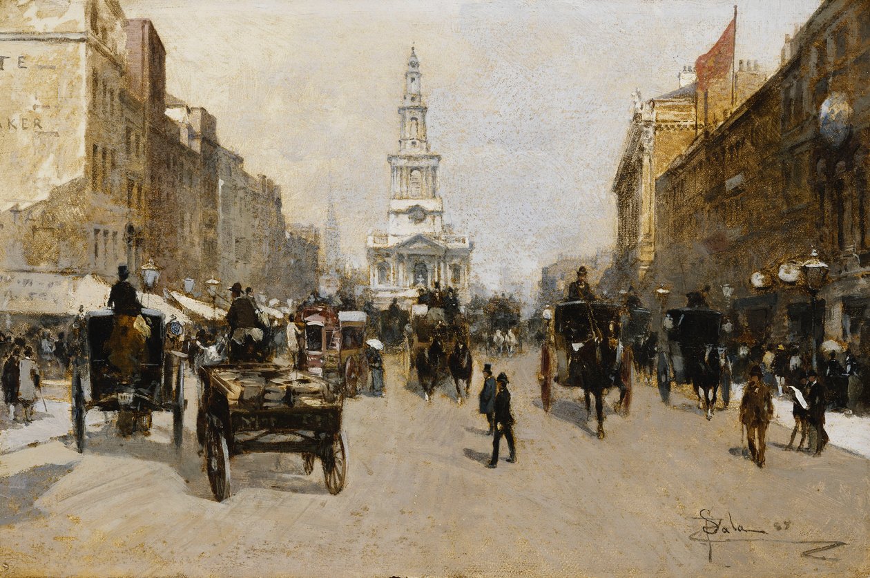 The Strand, Londra, 1888 da Paolo Sala