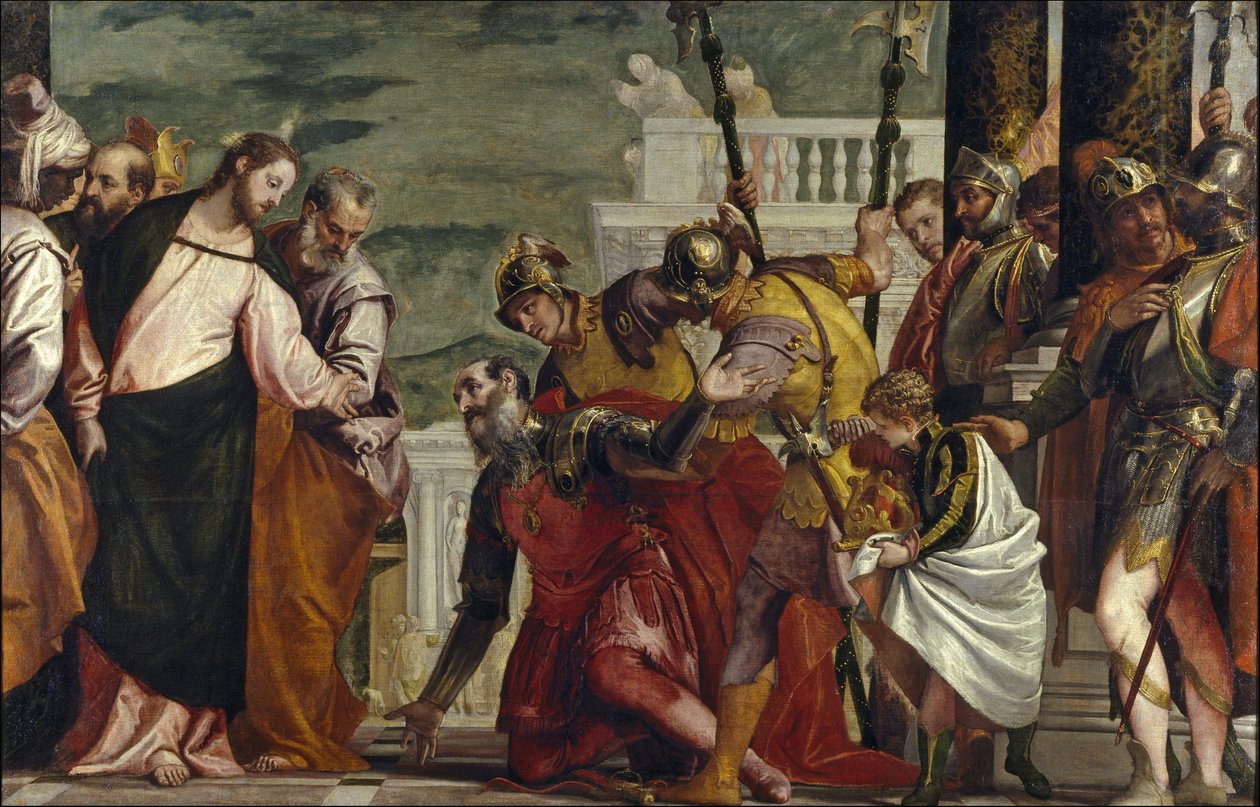 Gesù guarisce il servo di un centurione da Paolo Veronese