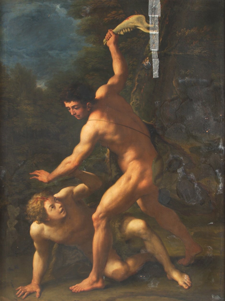Caino uccide Abele da Paolo de Matteis