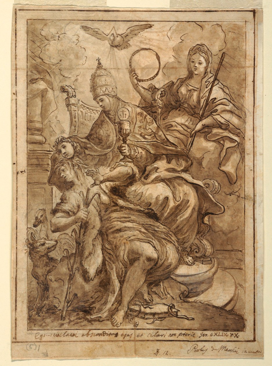 Chiesa trionfante sulla falsità da Paolo de Mattheis