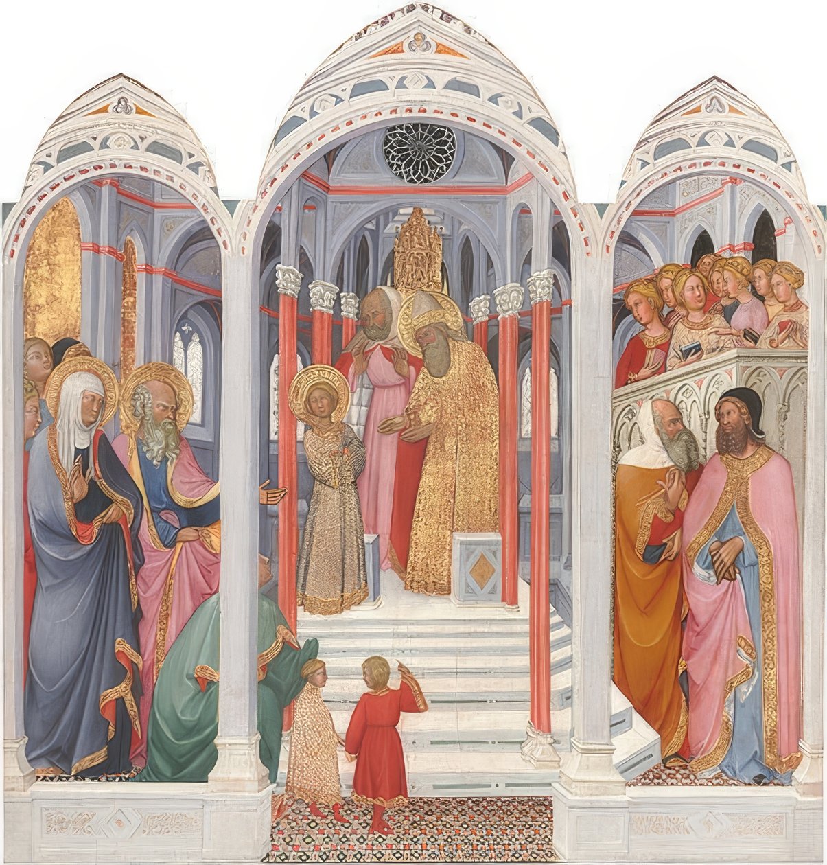 Ingresso al tempio di Maria da Paolo di Giovanni Fei
