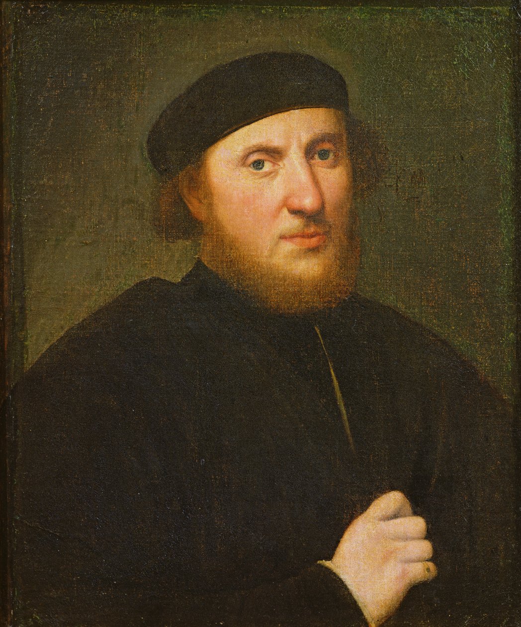 Ritratto di un uomo con un tocco nero da Paris Bordone