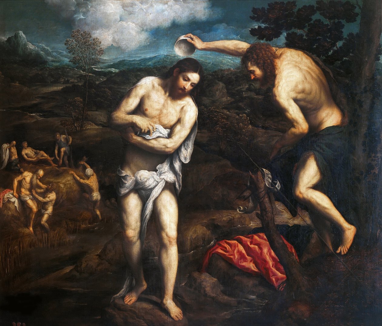 Il battesimo di Cristo da Paris Bordone