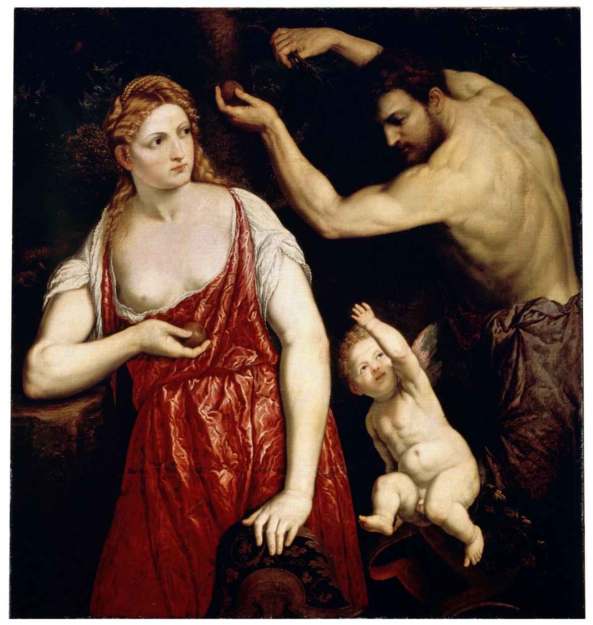 Venere e Marte con Cupido, 1550 da Paris Bordone