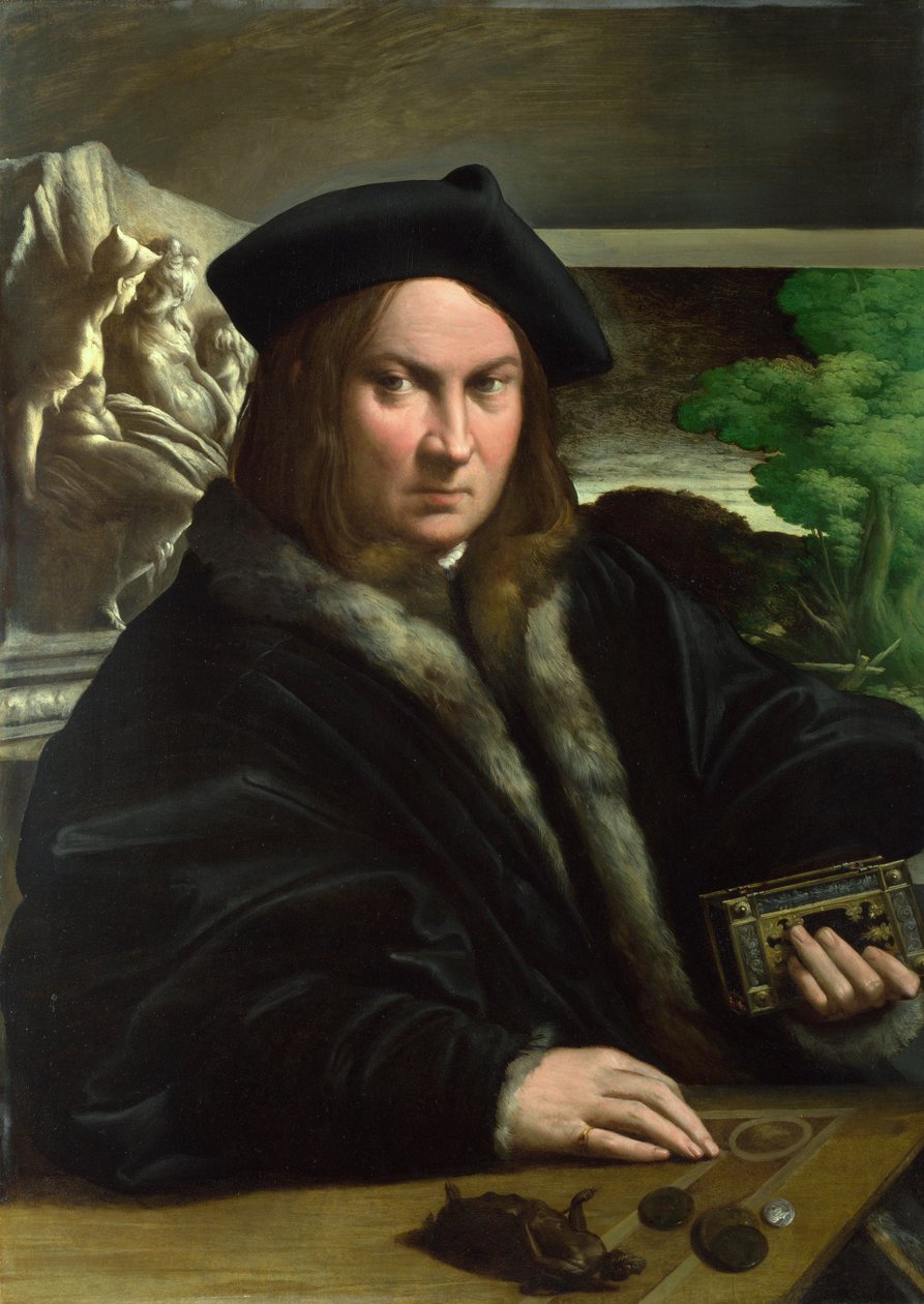 Ritratto di un collezionista, c.1523 da Parmigianino