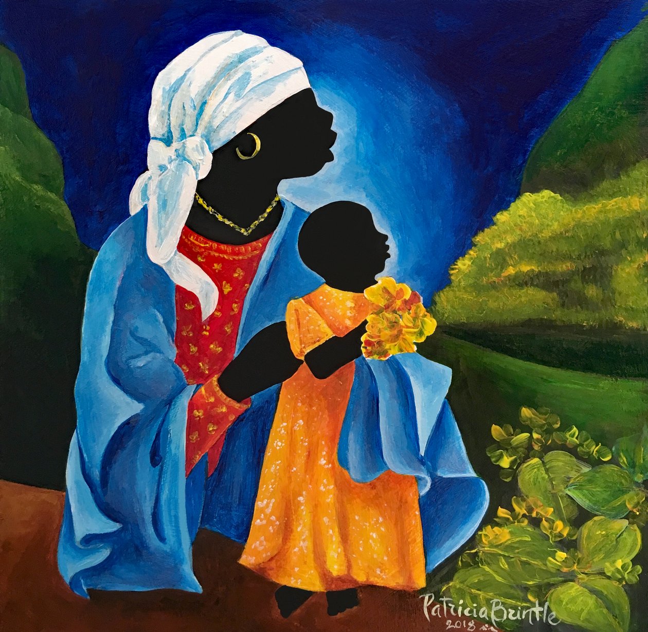 Madonna e bambino - Fioritura, 2018 da Patricia Brintle