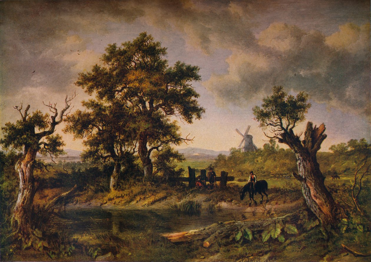 Una vista nel Surrey, c1797-1831, 1919 da Patrick Nasmyth