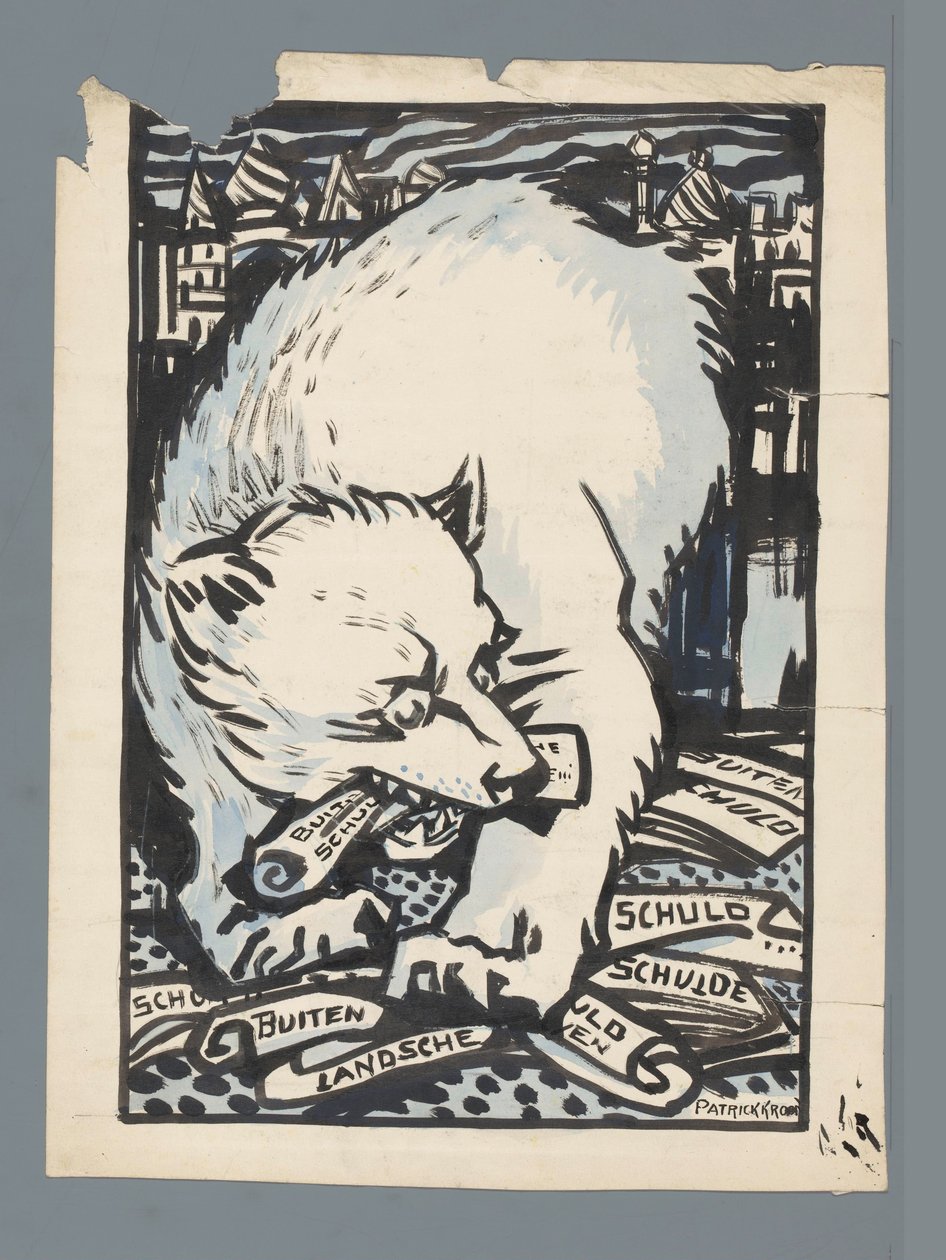 Orso russo da Patricq Kroon (signed by artist)