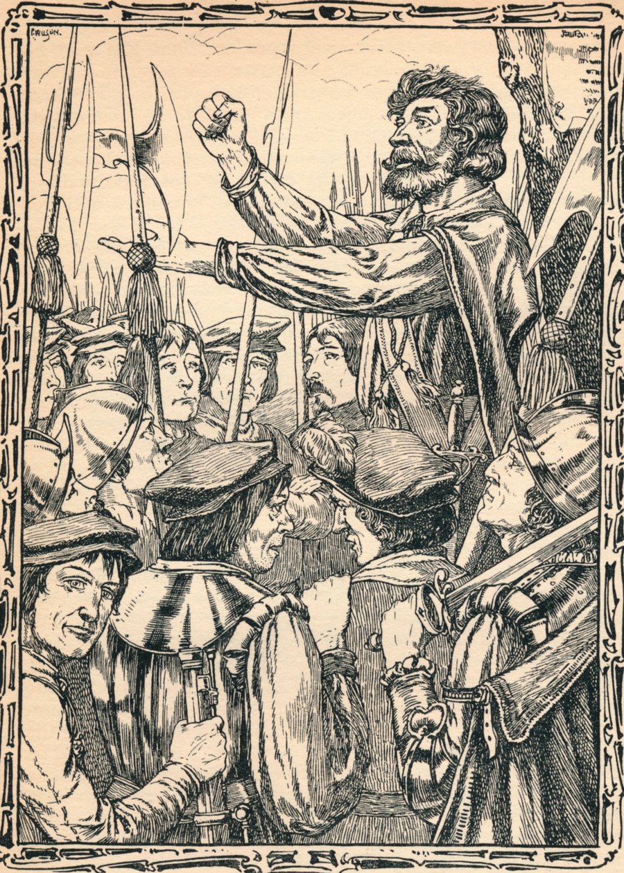 Ket The Tenner che si rivolge ai suoi seguaci, 1902 da Patten Wilson