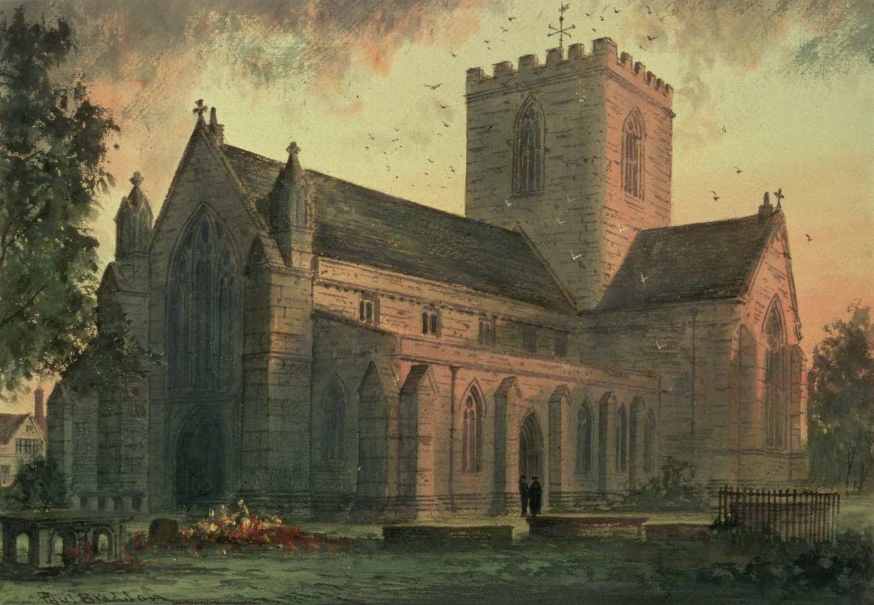 Cattedrale di St. Asaph, Vista da Sud-Ovest da Paul Braddon