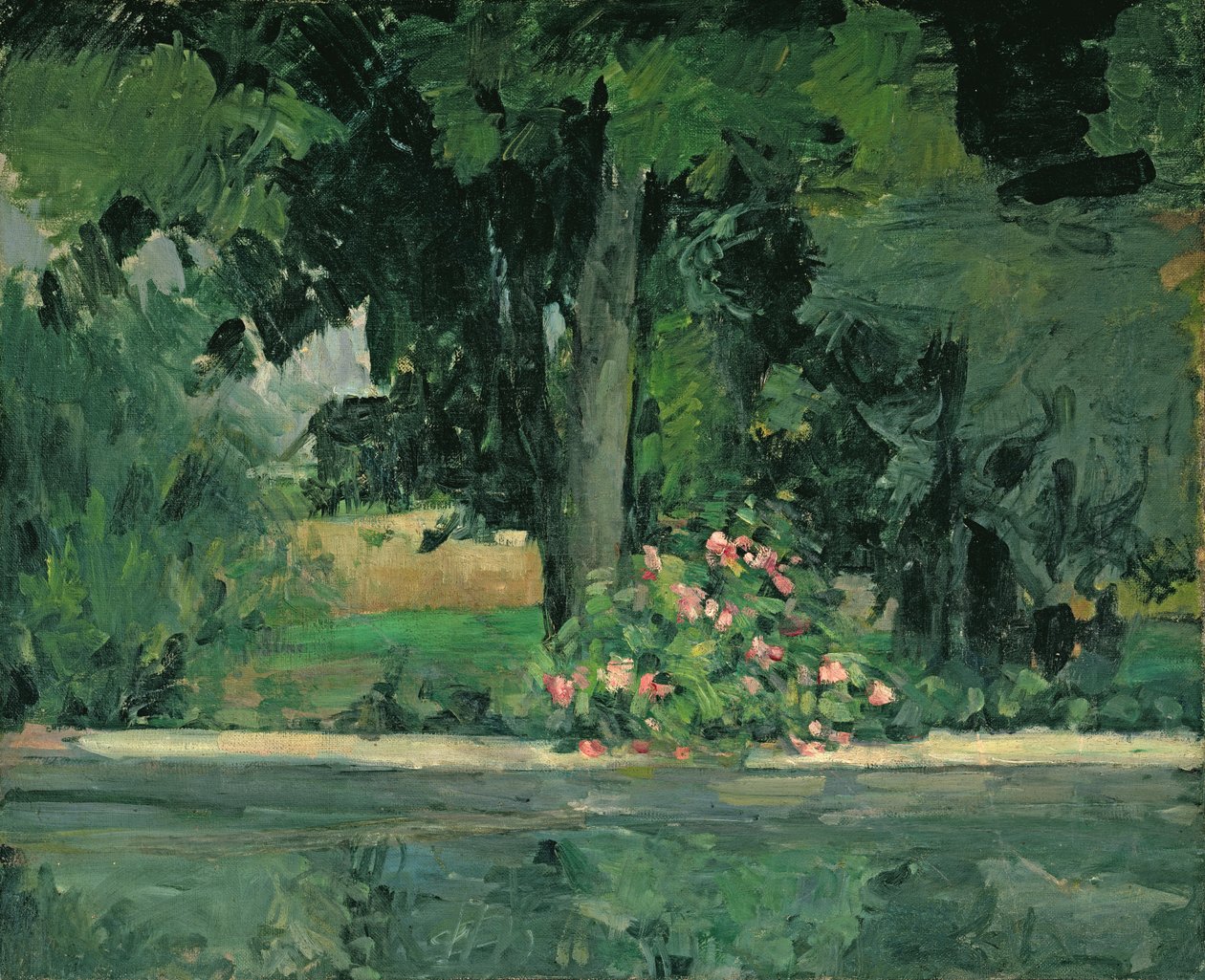 Il Lago a Jas de Bouffan, c.1873-76 da Paul Cézanne