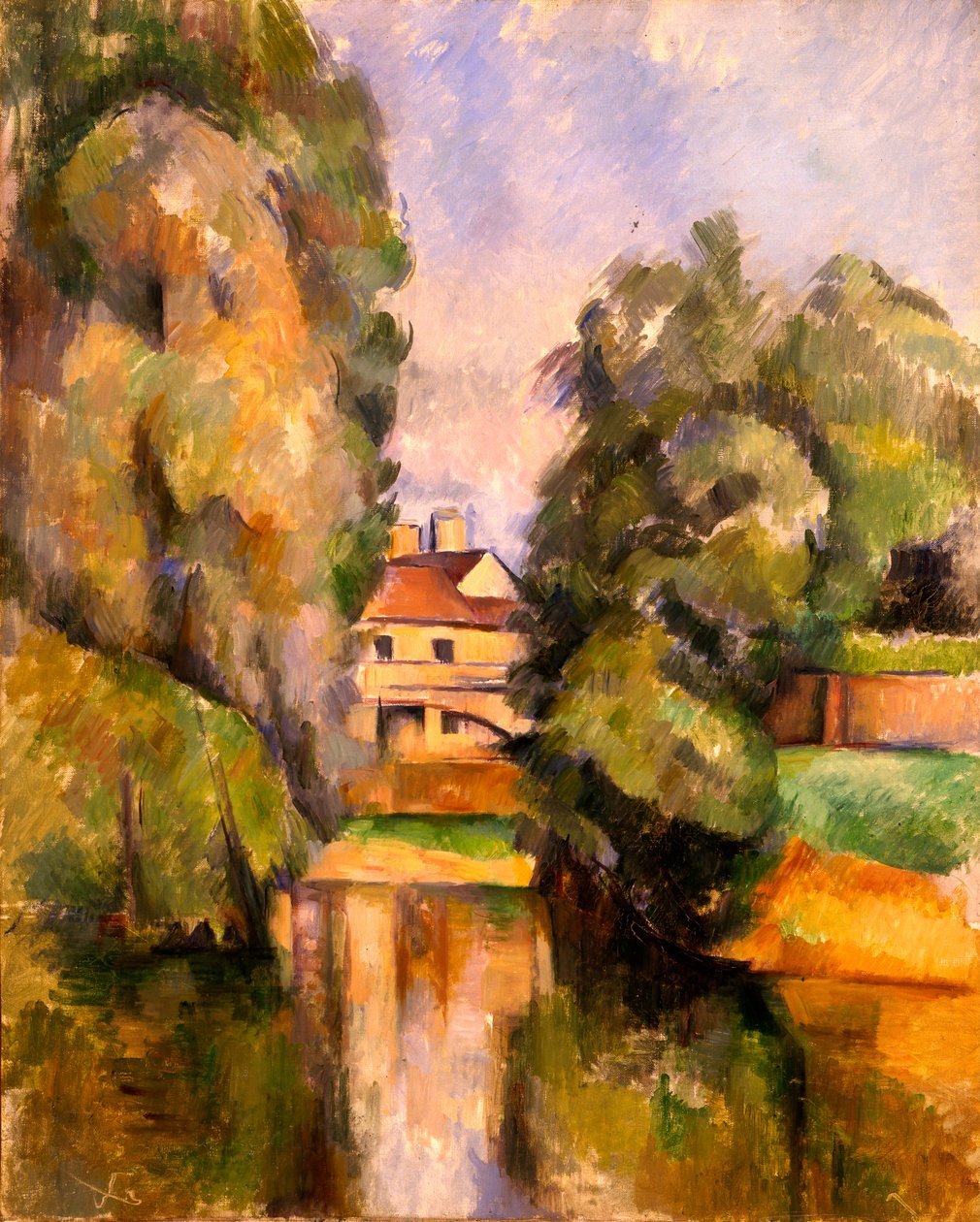 Casa di campagna vicino a un fiume da Paul Cézanne