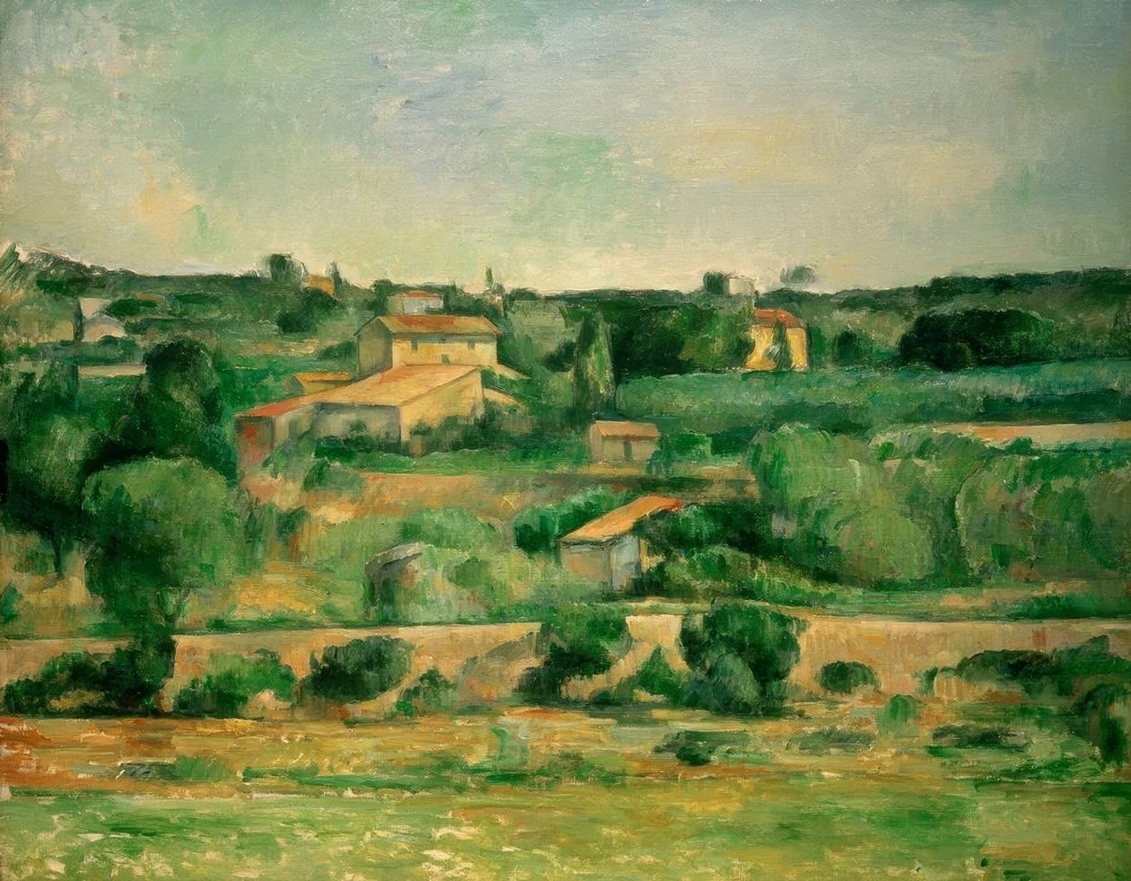 Nella pianura di Bellevue da Paul Cézanne