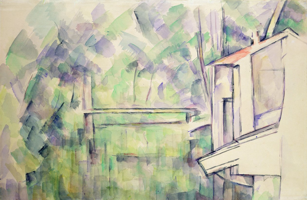 Mulino sul fiume, 1900 da Paul Cézanne