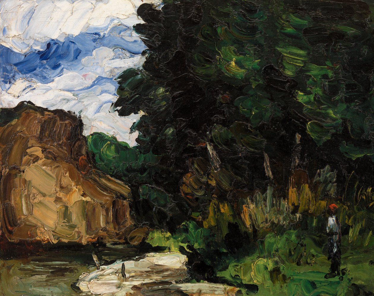 Curva del fiume, c.1865 da Paul Cézanne