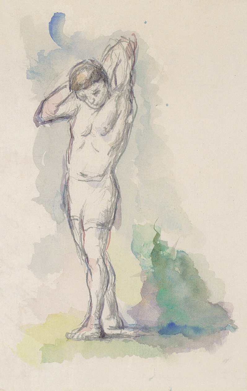 Bagnante in piedi da Paul Cézanne