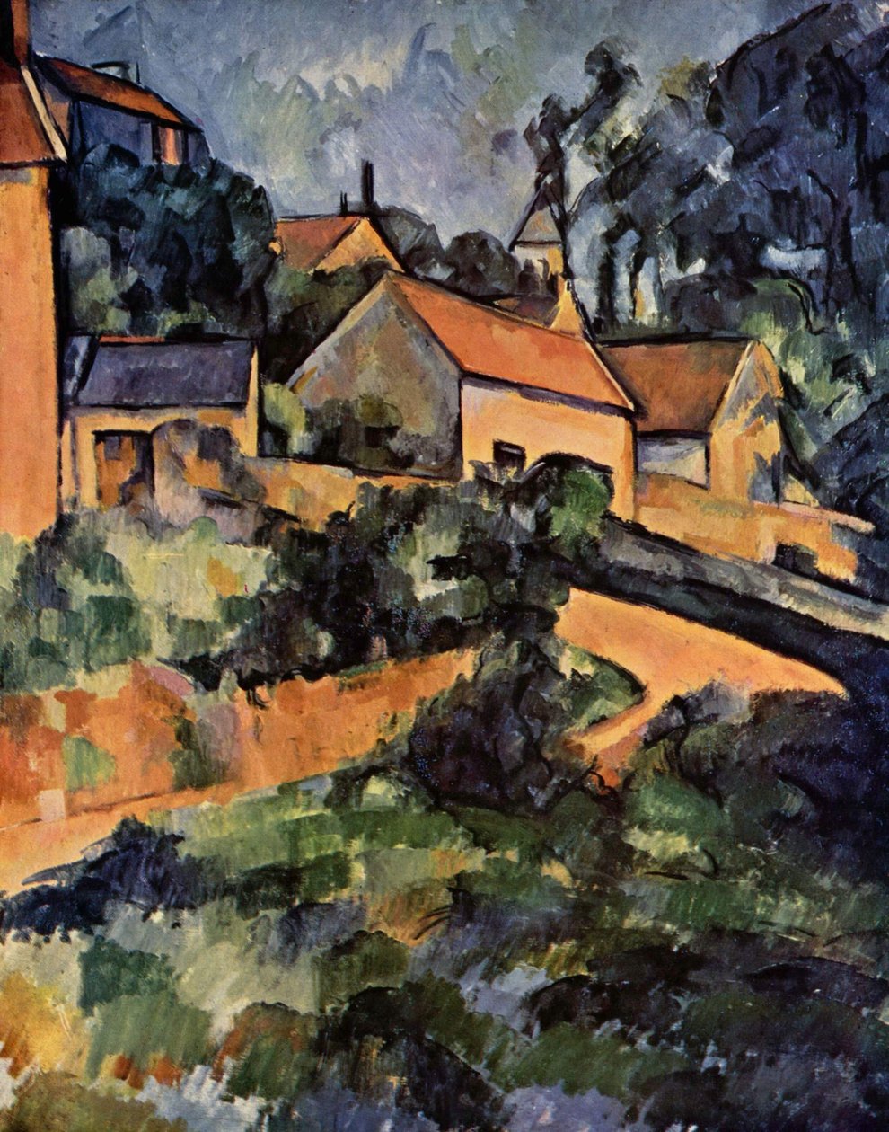 Curva della strada a Montgeroult da Paul Cézanne
