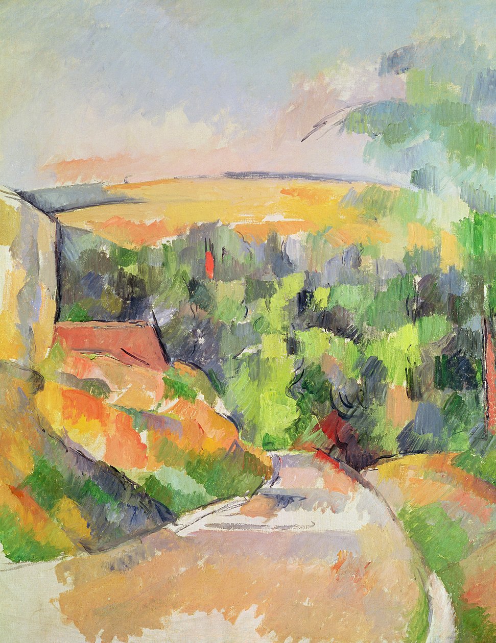 La curva della strada, 1900-06 da Paul Cézanne