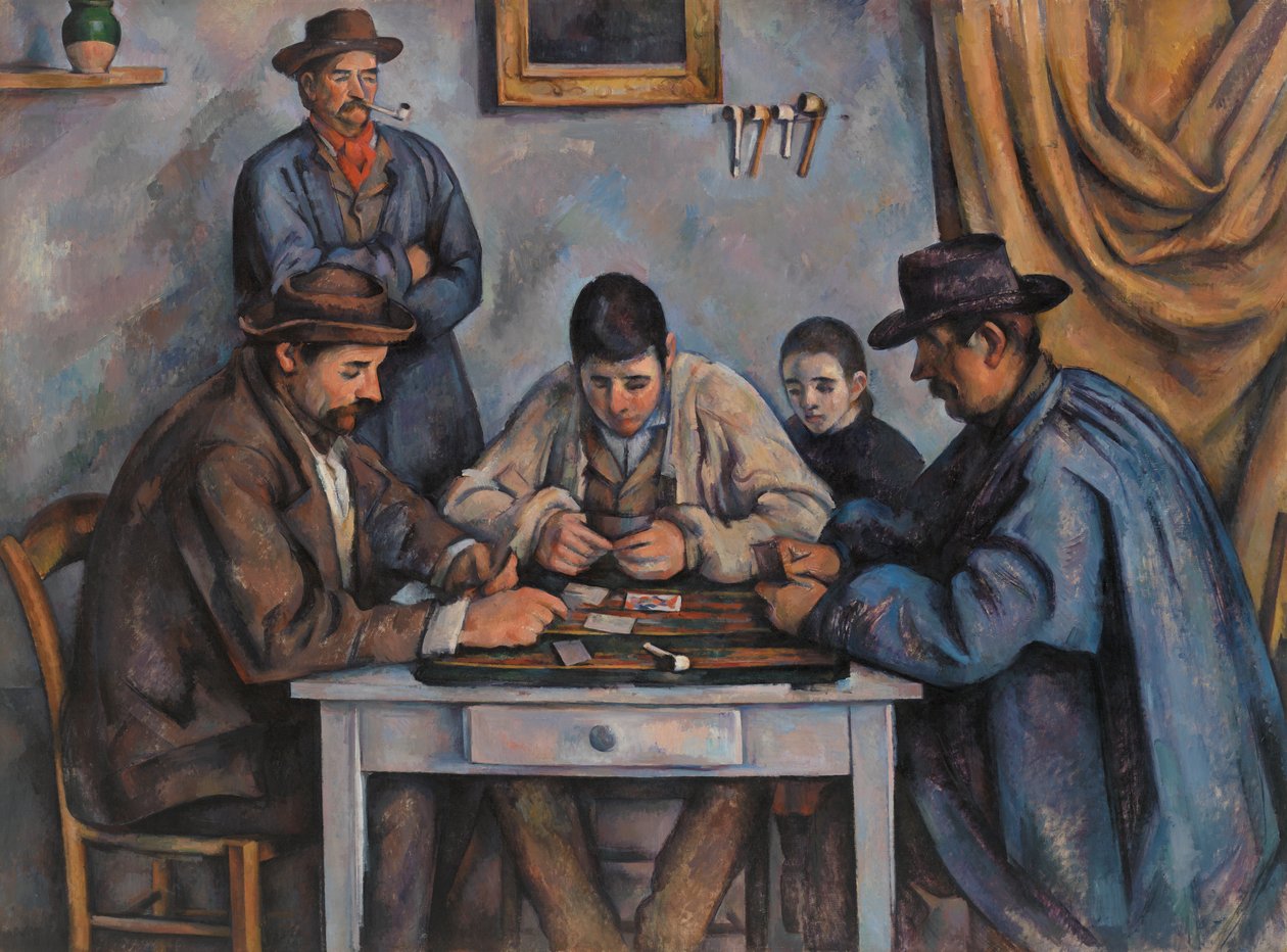 I Giocatori di Carte, 1890-92 da Paul Cézanne