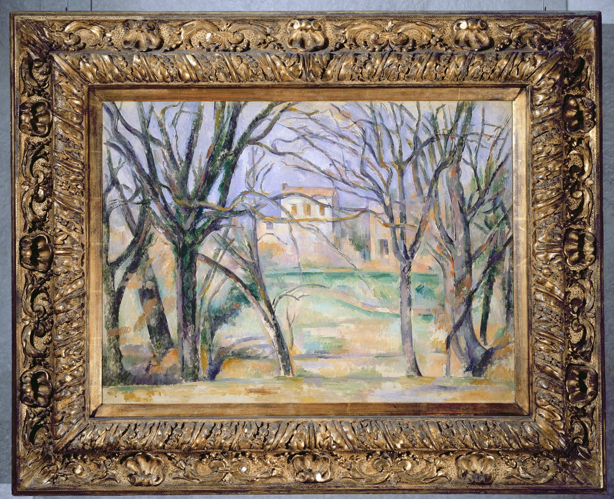 Alberi e case, 1885-86 da Paul Cézanne