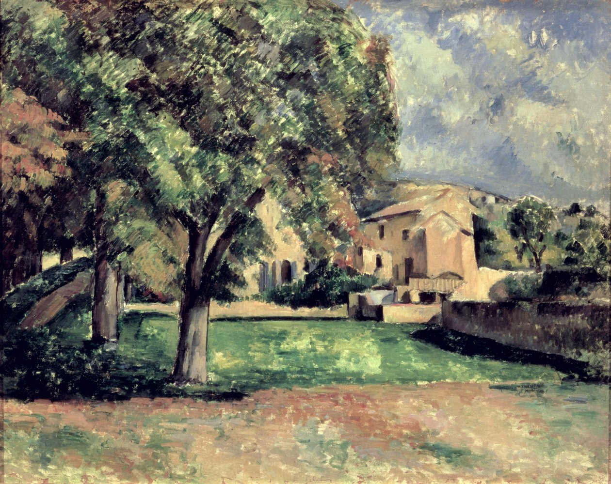 Alberi in un parco, Jas de Bouffan, 1885-87 da Paul Cézanne