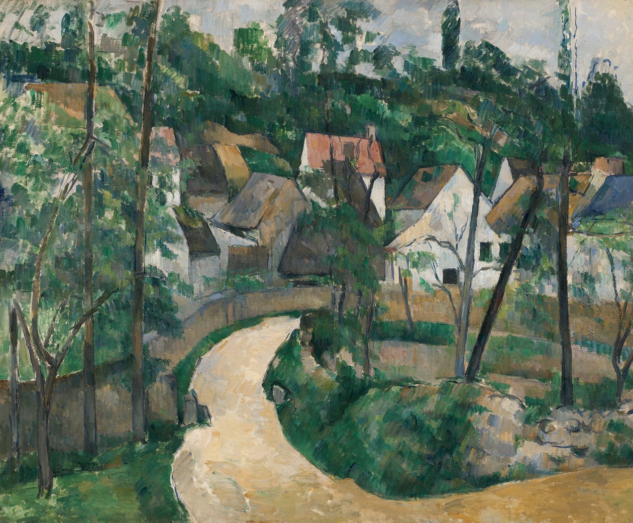 Curva nella strada da Paul Cézanne
