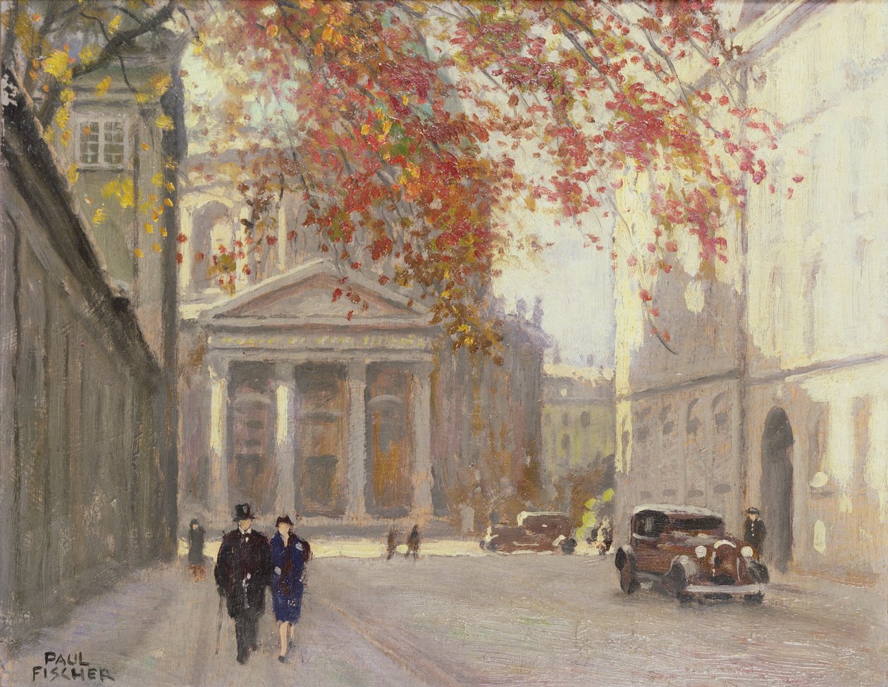 Una strada a Copenaghen da Paul Fischer