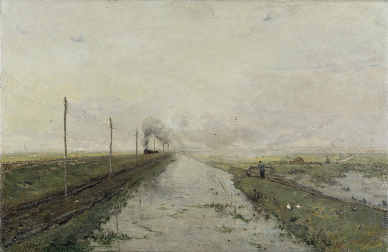 Paesaggio con treno da Paul Joseph Constantin Gabriel
