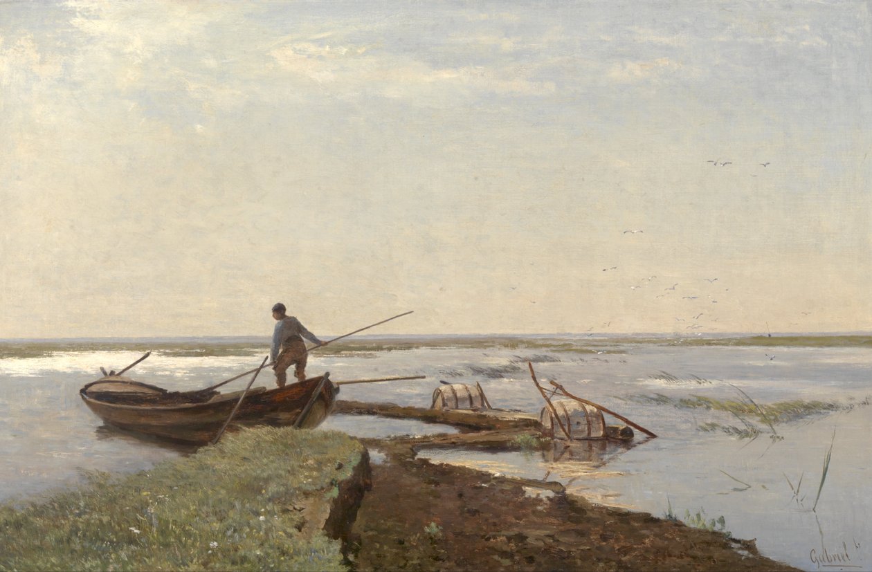 Paesaggio di polder (nel Kamperpolder) da Paul Joseph Constantin Gabriel