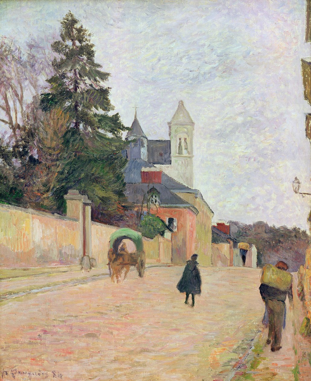 Una strada di villaggio da Paul Gauguin