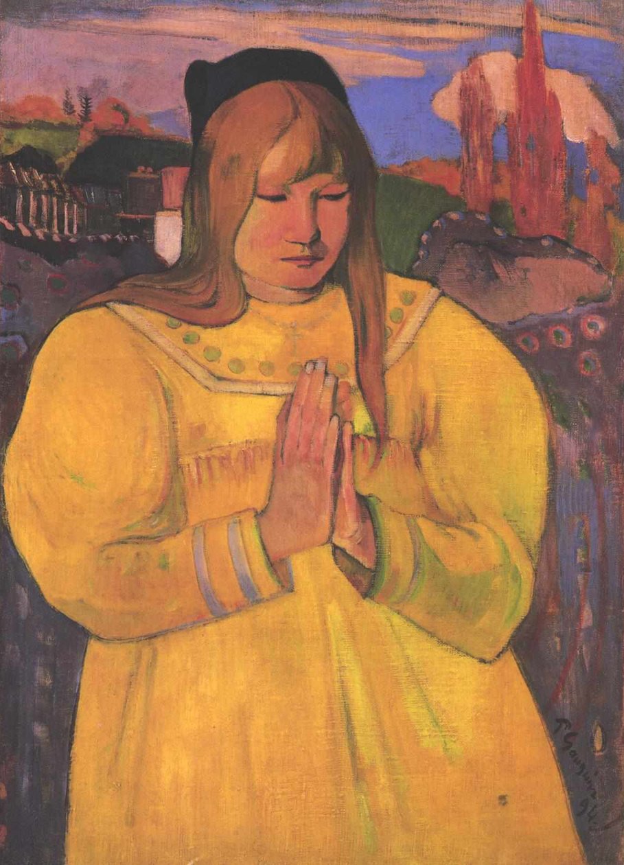 Bretone in preghiera da Paul Gauguin