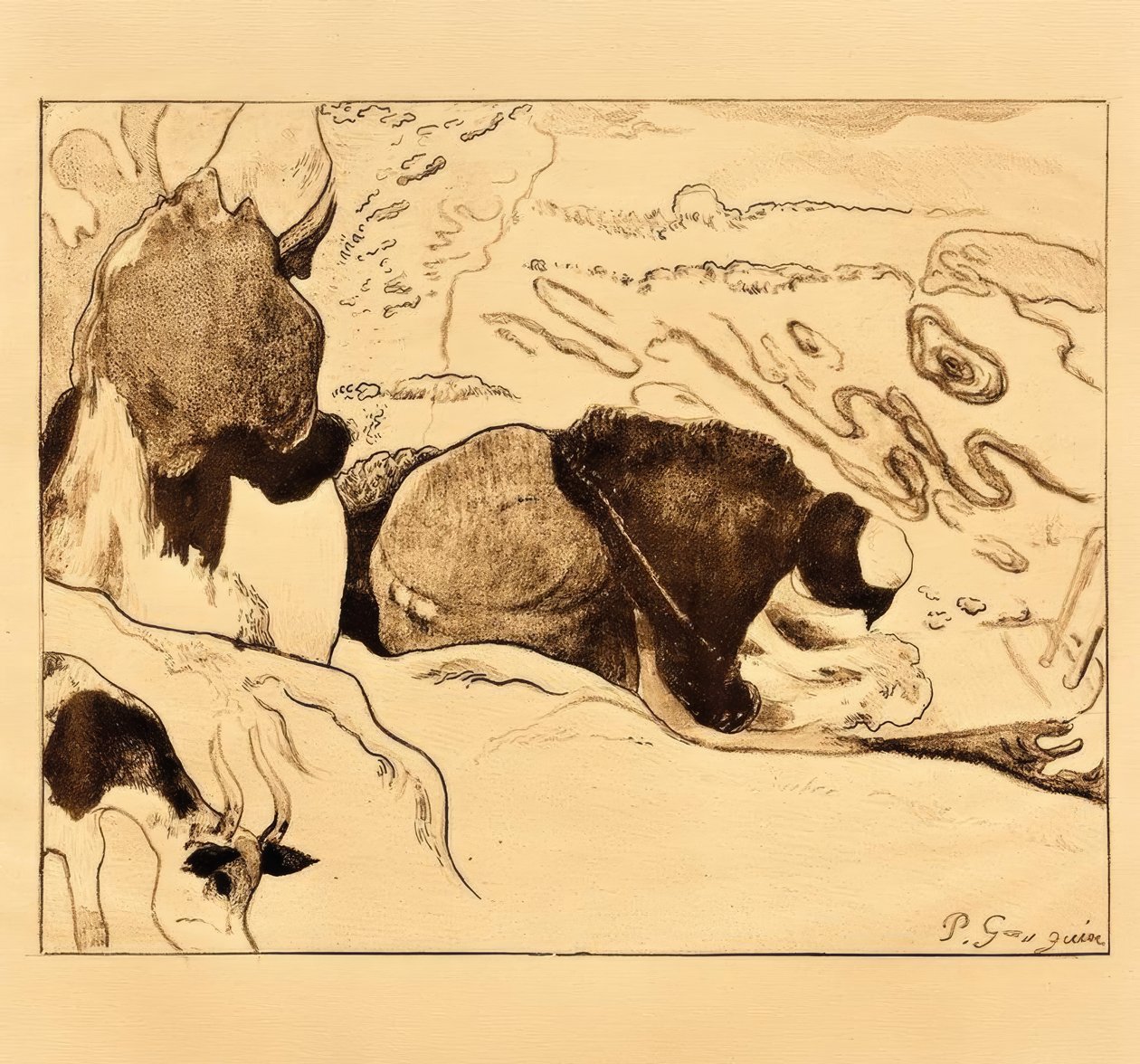 Le lavandaie da Paul Gauguin