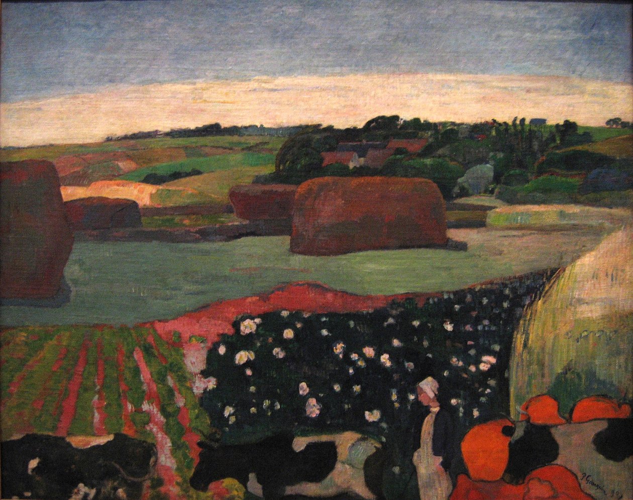 Covoni di fieno in Bretagna da Paul Gauguin