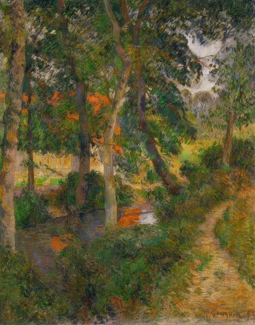 Il sentiero del padre Jean o i tetti rossi da Paul Gauguin